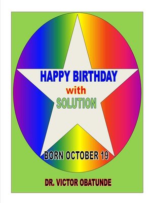 cover image of BORN OCTOBER 19